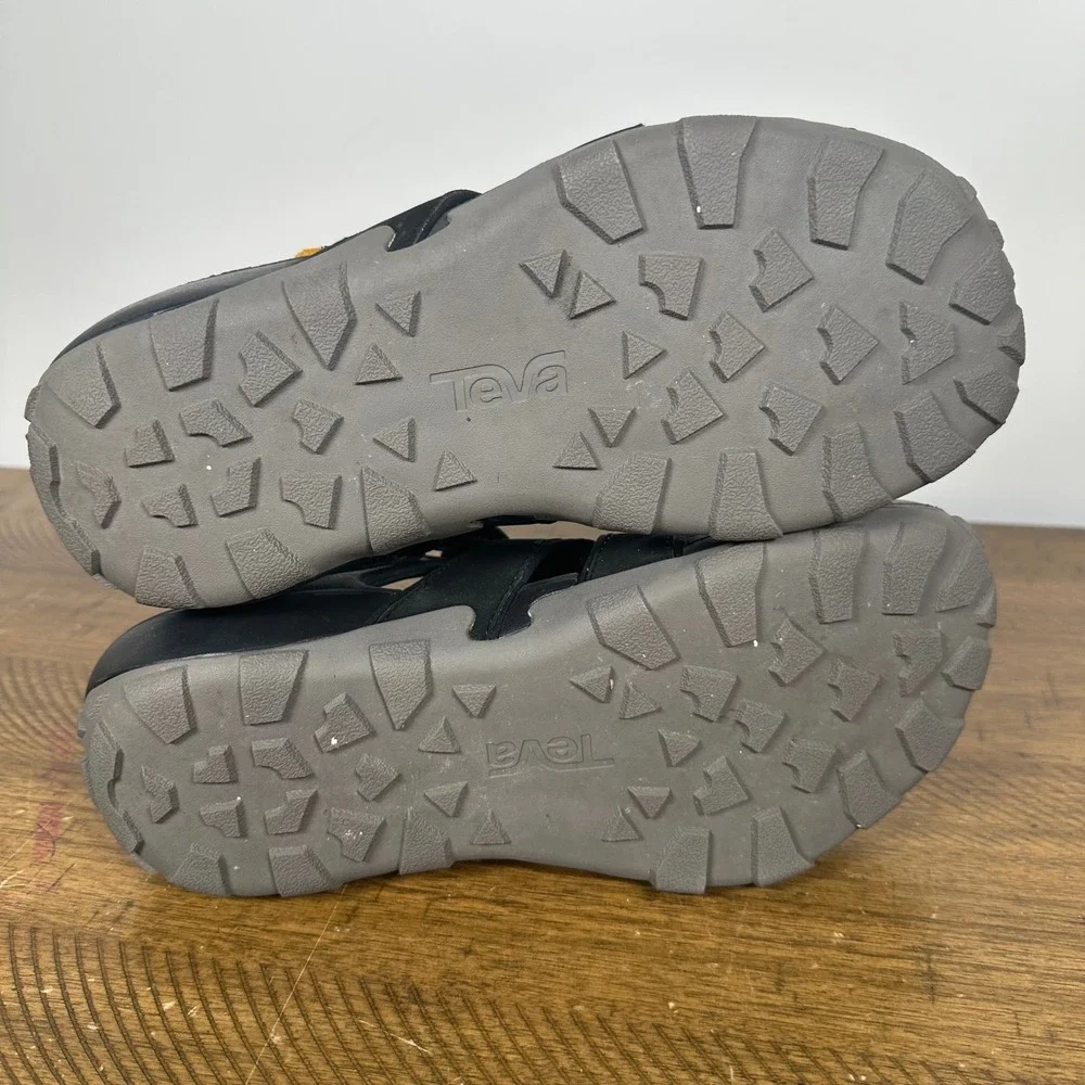 Teva Sandals Mens 8 Black Flintwood Waterproof Hiking Outdoor Water Sport Shoes